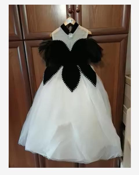 Girls 3D Flower Ball Gown Dress – Ankle Length Princess Party Dress
