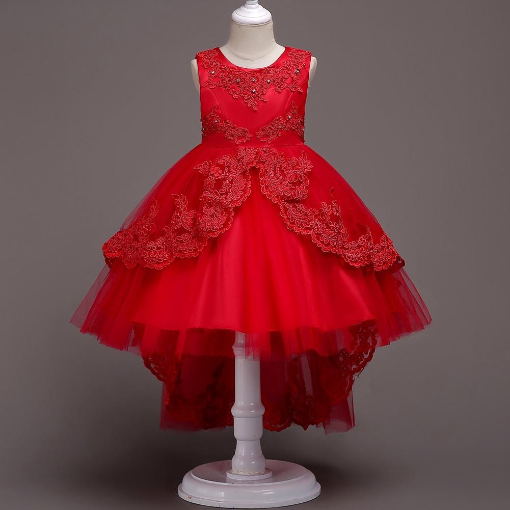 Children’s Princess Dresses for Girls, Polyester Fiber Dress for Ages 3–10 Years