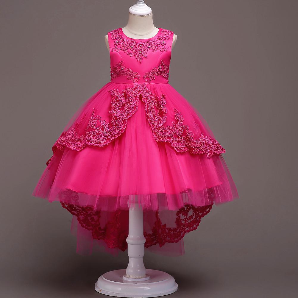 Children’s Princess Dresses for Girls, Polyester Fiber Dress for Ages 3–10 Years