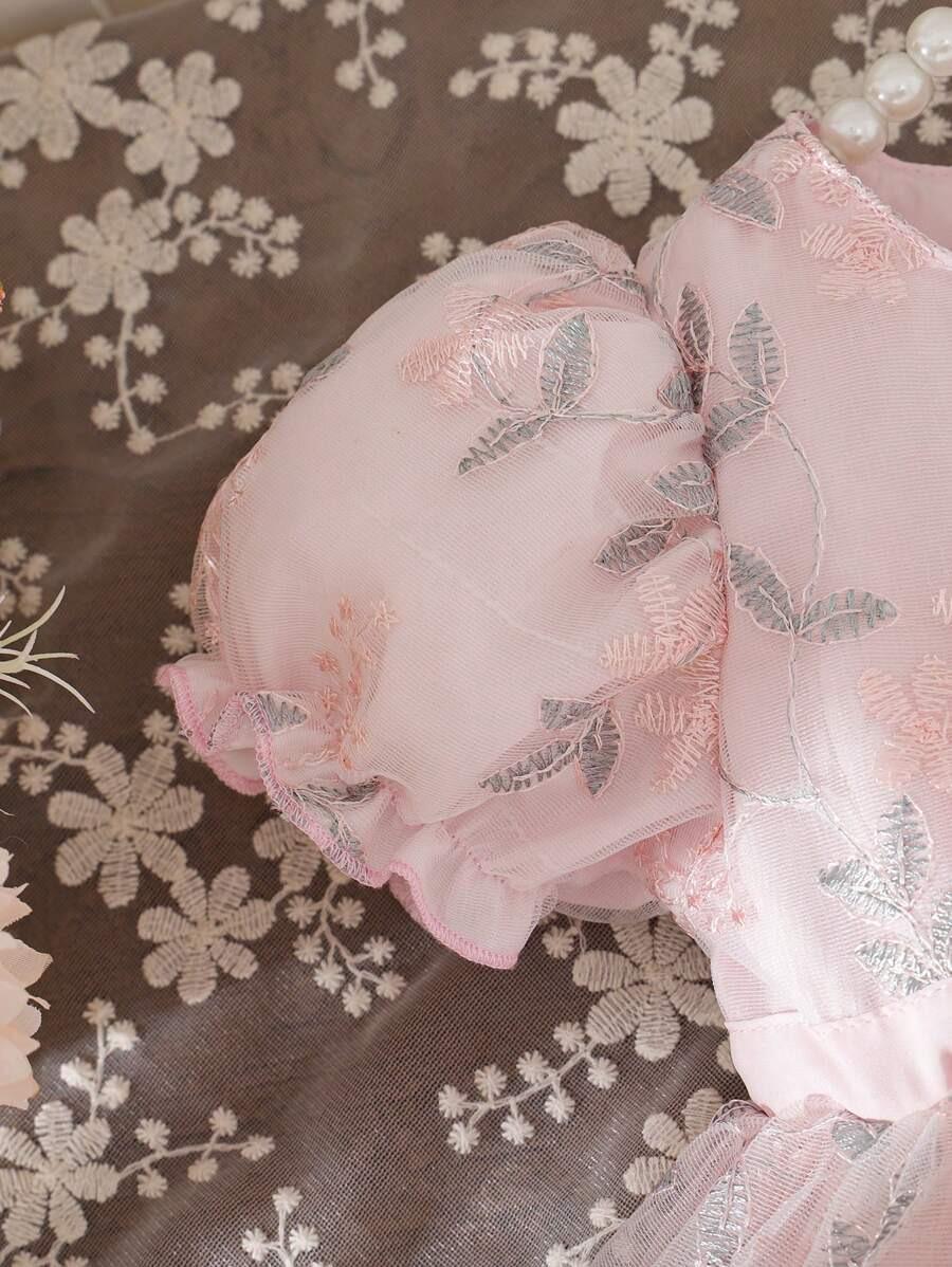 Elegant Loose Fit Bowknot Party Dress | Silky Mesh Flare Toddler Dress