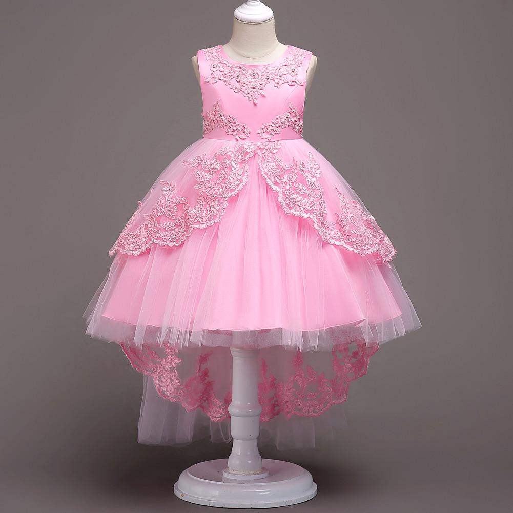 Children’s Princess Dresses for Girls, Polyester Fiber Dress for Ages 3–10 Years