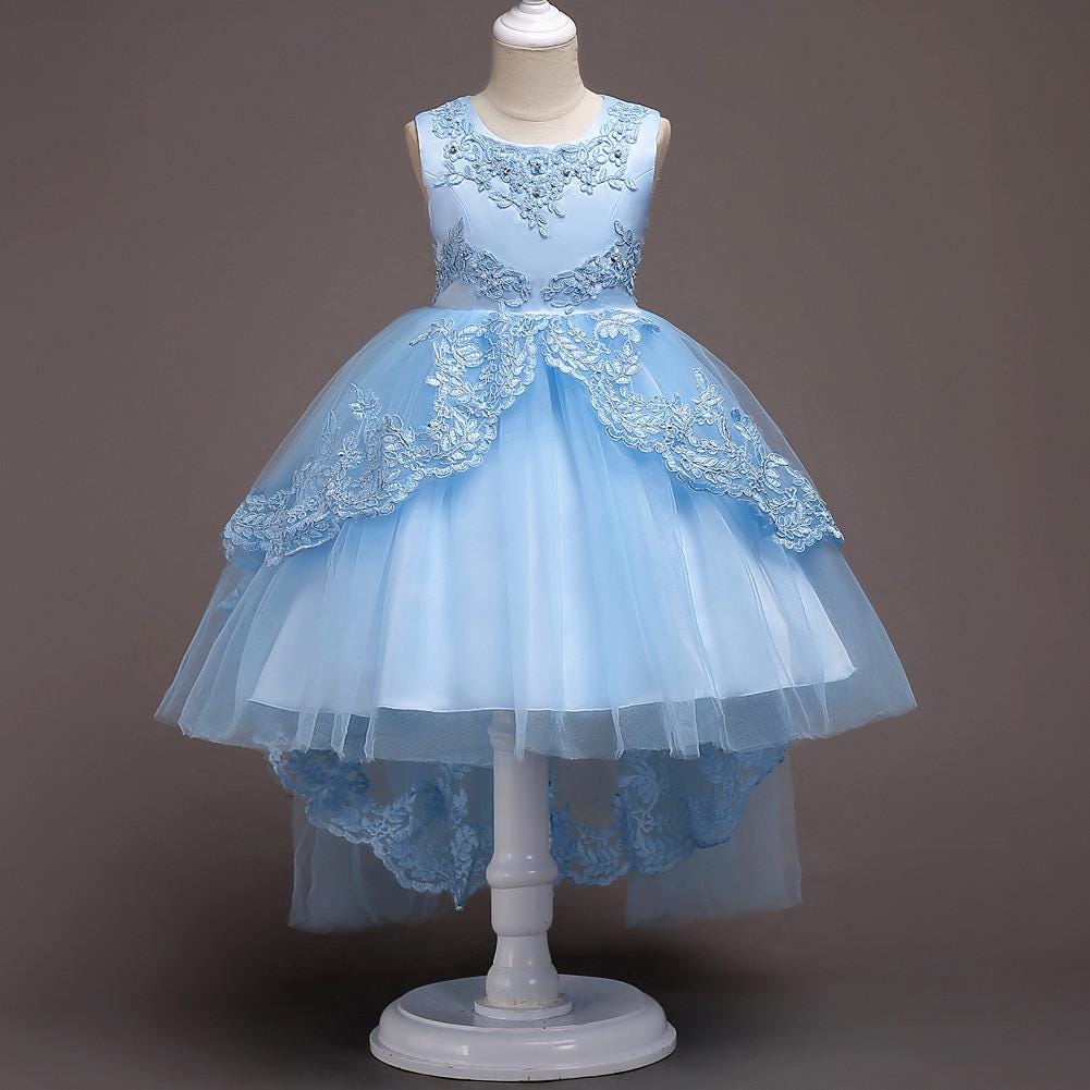 Children’s Princess Dresses for Girls, Polyester Fiber Dress for Ages 3–10 Years