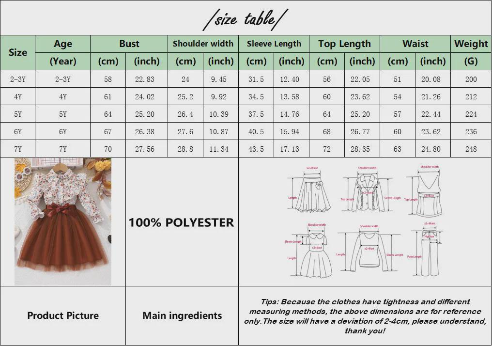 Girls Floral Mesh Ruffle Belted Dress – Long Sleeve Button Up Fall Winter Dress