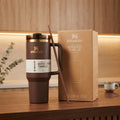 Stanley Quencher 40 oz Chocolate Gold Tumbler – Limited Edition