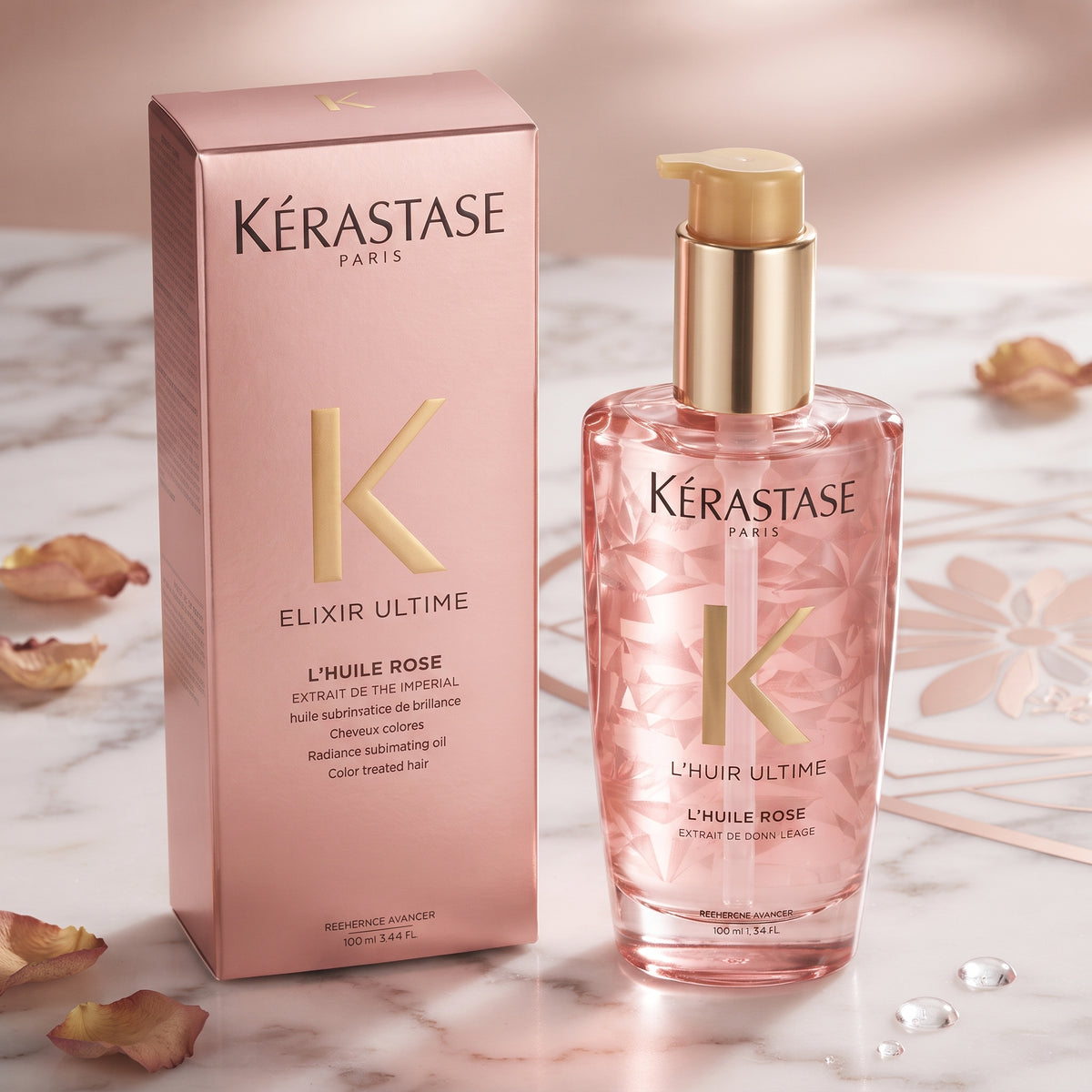 Kérastase Elixir Ultime L'Huile Rose Hair Oil 3.4 oz / 100 ml – The Imperial Oil