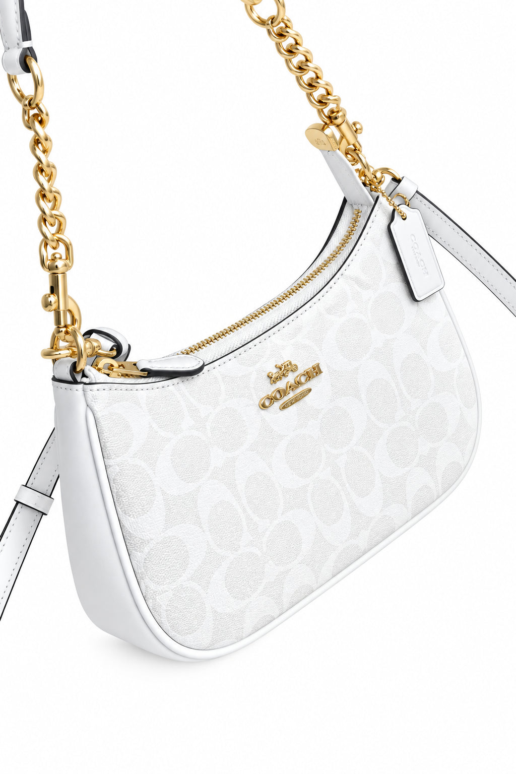 women's monogram shoulder bag, women's crossbody bag, chain handle shoulder bag, adjustable crossbody purse, monogram handbag, women's fashion bag, shoulder purse for women, designer style handbag